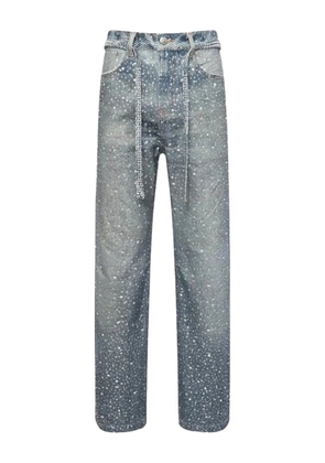 BIRTH OF ROYAL CHILD crystal-embellished jeans - Blue