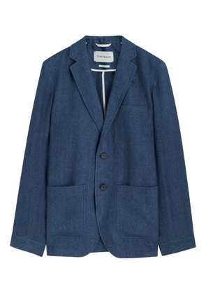 Oliver Spencer patch-pocket theobald blazer - Blue