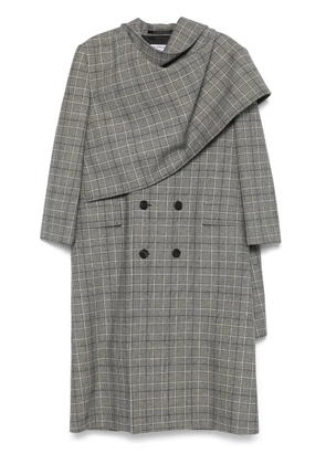 Balenciaga Pre-Owned asymmetric double-breasted coat - Black