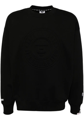 AAPE BY *A BATHING APE® embossed logo-print sweatshirt - Black