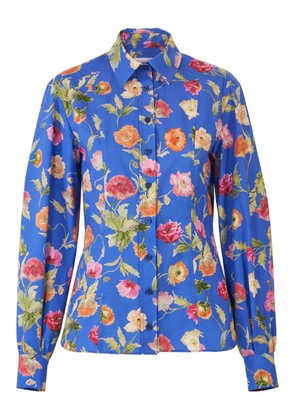 Carolina Herrera poppy print shirt - Blue
