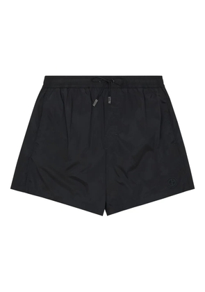 Giorgio Armani logo-appliqué swim shorts - Black