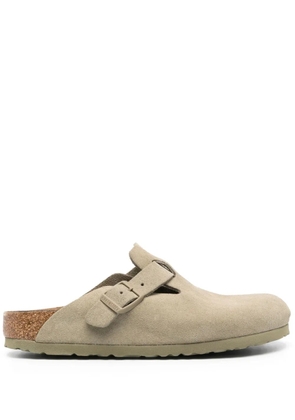 Birkenstock Boston suede slippers - Green