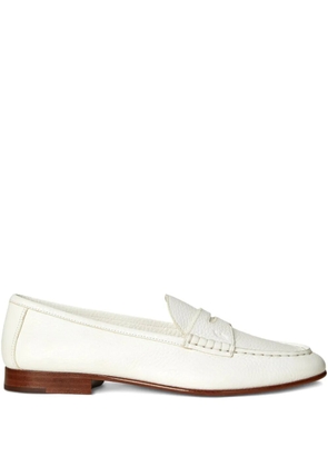 Polo Ralph Lauren pebbled leather loafers - White