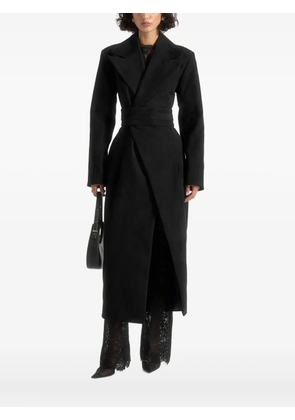 Manière De Voir Esma asymmetric single-breasted coat - Black