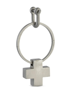 Parts of Four sterling silver Plus keyring