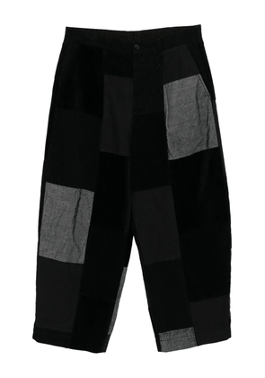 Comme des Garçons Homme patchwork corduroy trousers - Black