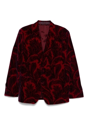 ETRO paisley velvet blazer - Red
