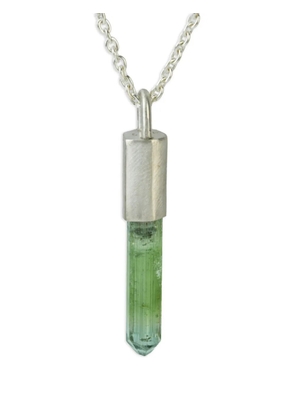 Parts of Four sterling silver talisman tourmaline necklace