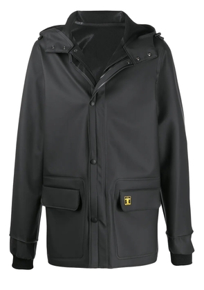 Rabanne loose-fit logo hooded jacket - Black