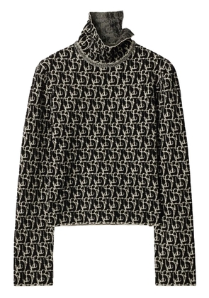 Burberry B Charm-intarsia sweater - Neutrals