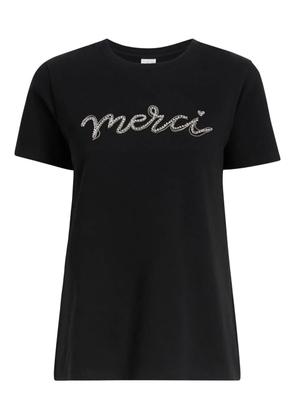 Cinq A Sept Merci chain tee - Black