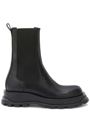 Jil Sander leather chelsea boots - Black