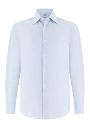 Boggi Milano striped collar shirt - White