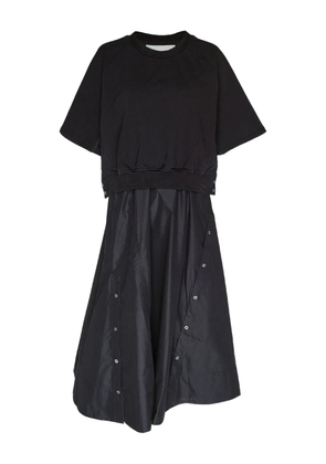 3.1 Phillip Lim sweatshirt-paneled dress - Black