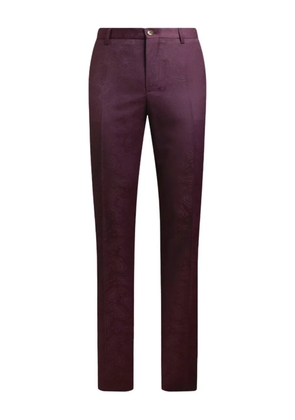 ETRO paisley jacquard trousers - Purple