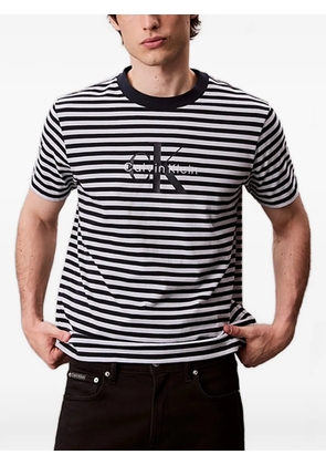 Calvin Klein striped logo T-shirt - Blue