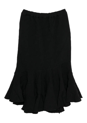 Comme Des Garçons Comme Des Garçons tiered fishtail skirt - Black