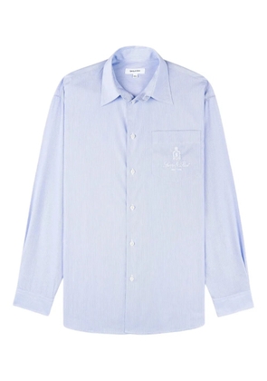 Sporty & Rich striped embroidered shirt - Blue