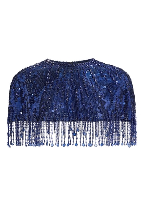 Jenny Packham sequined maxi dress - Blue