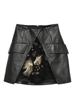 MITILIANE COUTURE leather skirt - Black