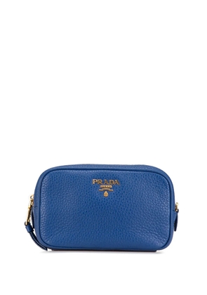 Prada Pre-Owned 2013-2023 Vitello Daino Cosmetic pouch - Blue