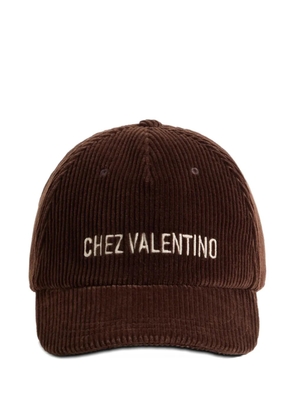 Valentino Garavani embroided baseball cap - Brown