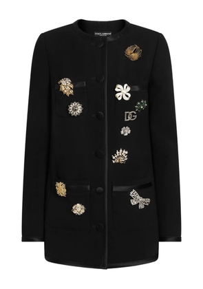 Dolce & Gabbana embellished button-front jacket - Black