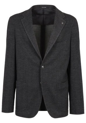 Tagliatore chevron-pattern blazer - Grey