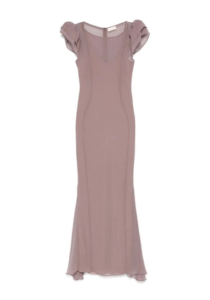 De La Vali short sleeve dress - Brown