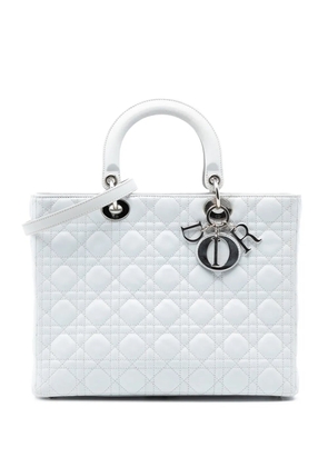Christian Dior Pre-Owned 2011 Large Lambskin Cannage Lady Dior satchel - White