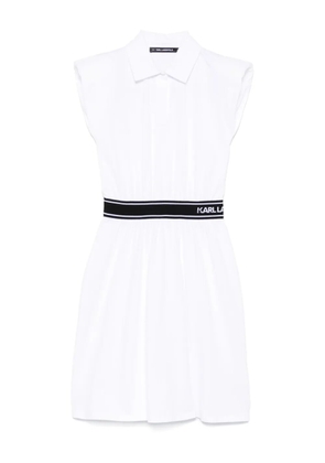 Karl Lagerfeld polo mini dress - White