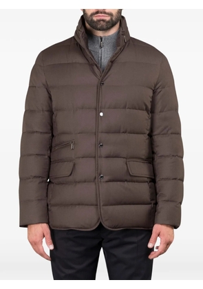Moorer Ilvo button-padded jacket - Brown