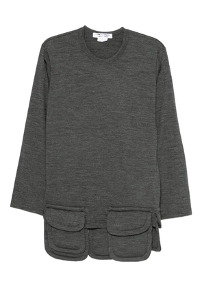 Comme Des Garçons Comme Des Garçons multi-pocket T-shirt - Grey