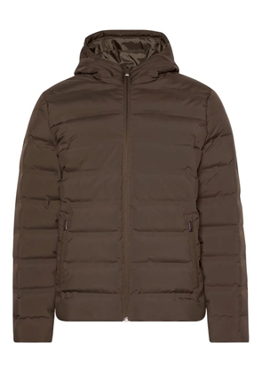 Calvin Klein hooded puffer jacket - Brown