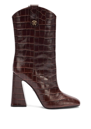 Roberto Cavalli leather boots - Brown