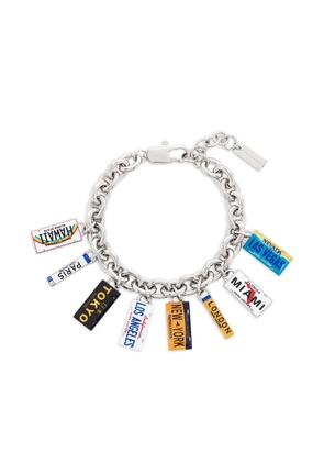 Marc Jacobs state-plate-charm bracelet - Silver