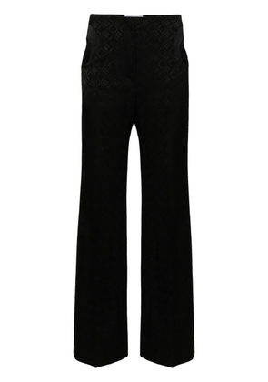Marine Serre Moon Diamant-jacquard trousers - Black