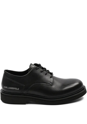 Karl Lagerfeld lace-up leather derby shoes - Black