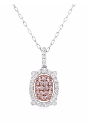HYT Jewelry platinum Argyle Pink Diamond pendant necklace - Silver
