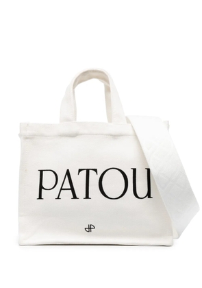 Patou small Patou canvas tote bag - White