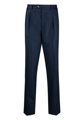 Brunello Cucinelli inverted-pleat tailored trousers - Blue