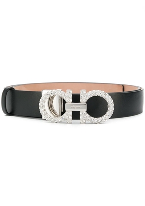 Ferragamo embellished Gancini belt - Black