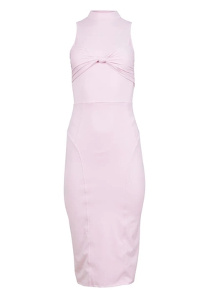 Fleur Du Mal knot-detail jersey midi dress - Pink
