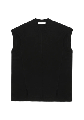 Helmut Lang split wool vest - Black
