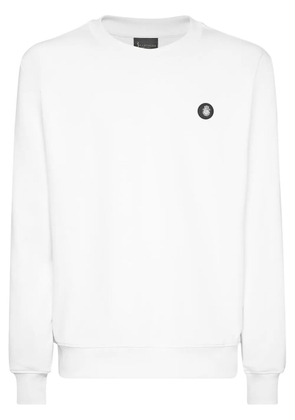 Billionaire logo-plaque sweatshirt - White