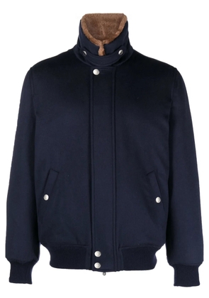Brunello Cucinelli padded bomber jacket - Blue