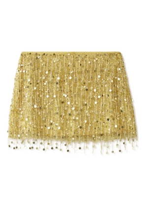 Asta Resort Yasmin beaded mini skirt - Yellow