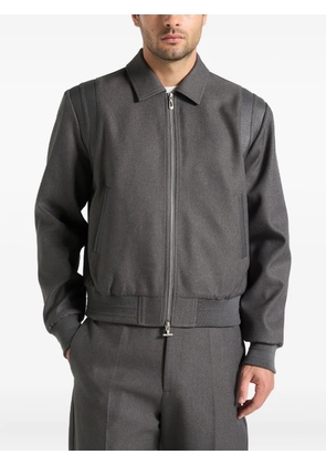 Manière De Voir Denis tailored varsity jacket - Grey