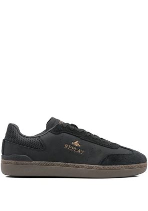 Replay Pyper lace-up leather sneakers - Black